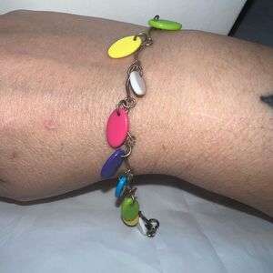 Boho Festival Rainbow Dangle 10” Bracelet/Anklet
